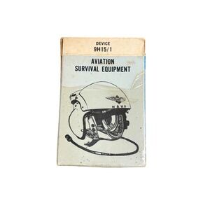 Vintage 1973 US Navy Aviation Survival Equipment Training Cards Device 9H15/1